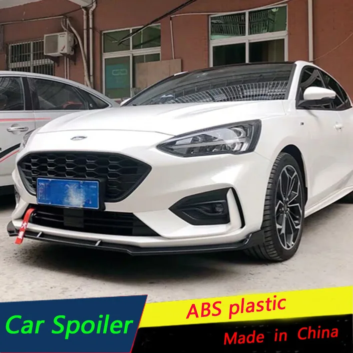 

For Ford Focus Front Bumper Diffuser Protector Fit For 2019 NEW Focus Body kit bumper Front shovel lip rear spoiler Black