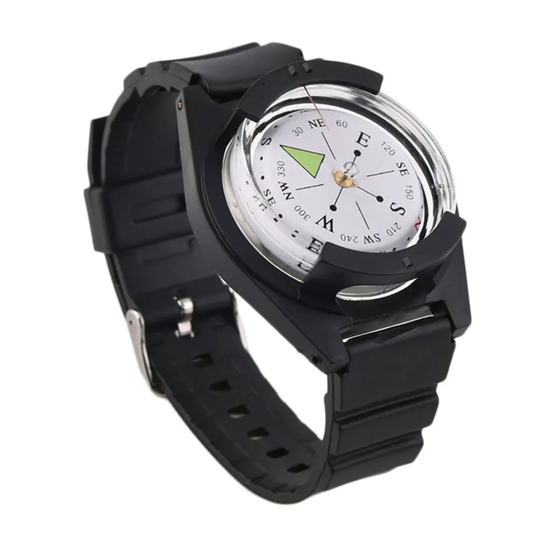 

Hot Sell Tactical Wrist Compass Special For Military Outdoor Survival Watch Black Band