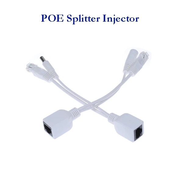 Клейкие ленты экранированный PoE кабель, кабель PoE адаптер, poe splitter инжектор Мощность питания 12-48 В синтезатор сепаратор комбайнер