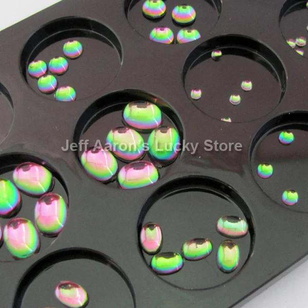 60PCS rainbow color 3d acrylic nail art decorations