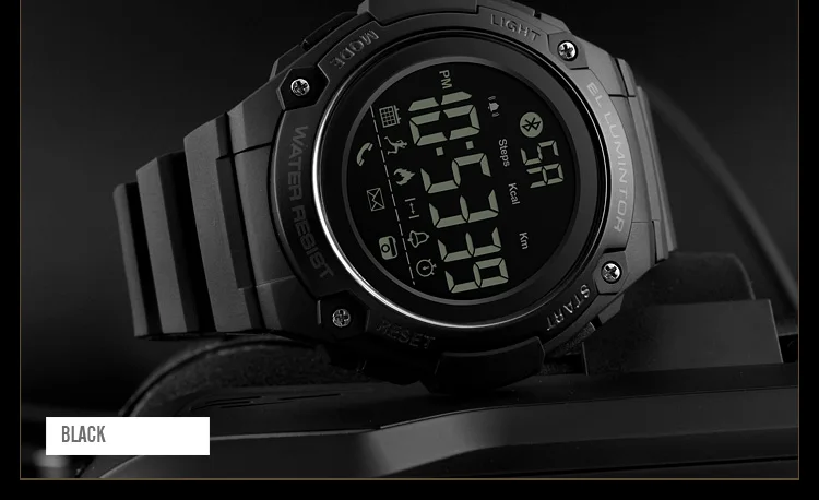 SKMEI умные спортивные часы, водонепроницаемые, bluetooth, подключаются, спорт, счетчик калорий, оповещение о звонке, камера, напоминание