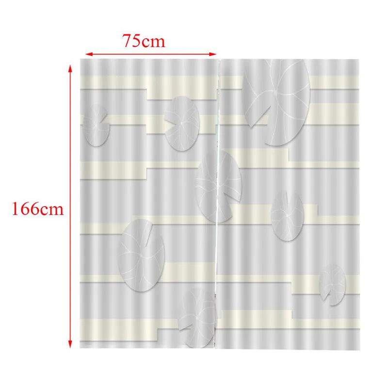 3D шторы Печать Блокировка полиэстер фото шторы ткань для комнаты спальни окна акварельный Декор лечение шторы Oct25