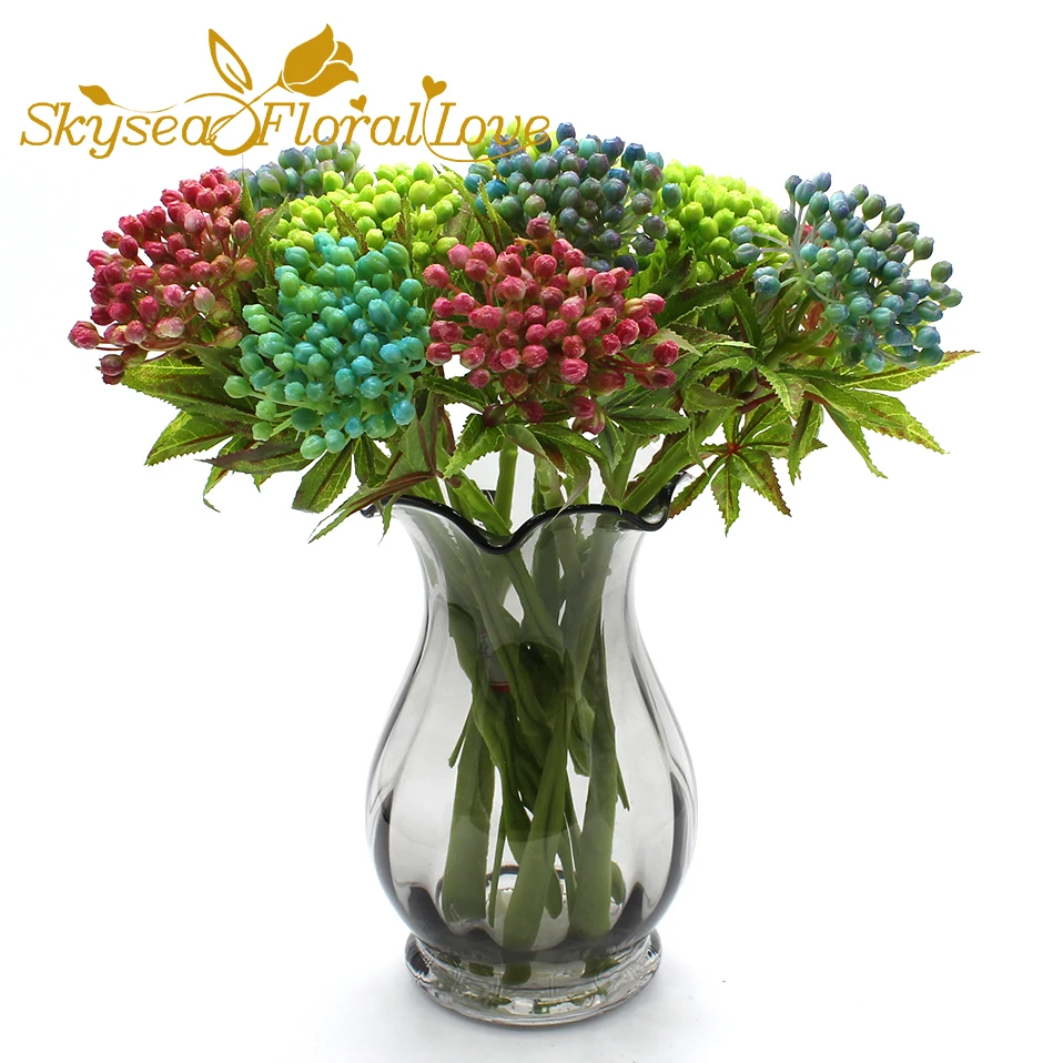 Artificial Flowers Arrangement Twig Southern Star Fruit Succulent