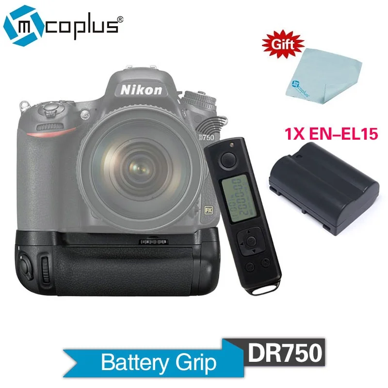 bilder für Mcoplus bg-dr750 2,4g vertikale batteriegriff mit 1 stücke en-el15 akku für nikon dslr d750 kamera als mb-d16 meike mk-dr750 bilder für Mcoplus bg-dr750 2,4g vertikale batteriegriff mit 1 stücke en-el15 akku für nikon dslr d750 kamera als mb-d16 meike mk-dr750