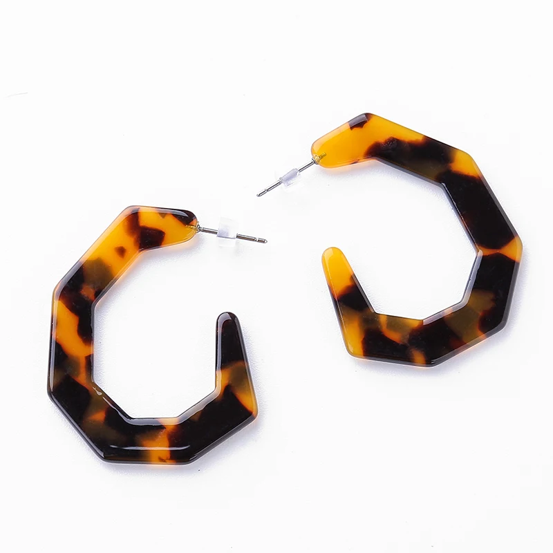 

Fashion Earrings for Women Geometric Dangle Earring Exaggeration Eardrop for Women Drop Earrings Jewelry Tortoiseshell Brincos