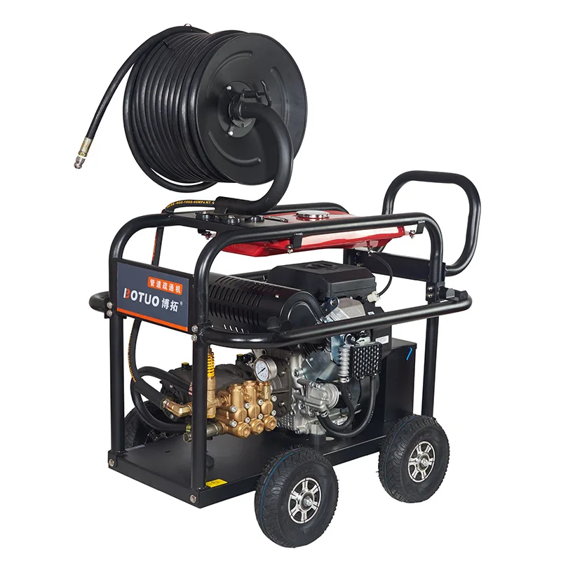 

High pressure brass triplex plunger pump Gasoline Engine Pipeline Dredge heavy duty washing machine pressure washer 100-350bar