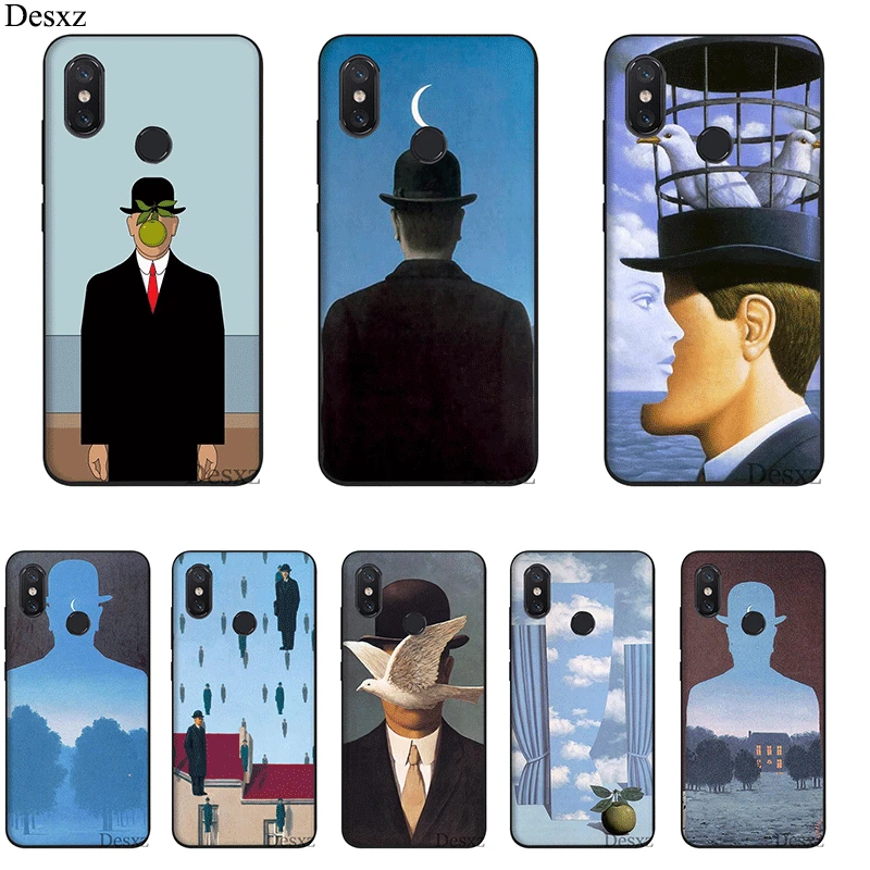 

mobile phone case tpu for Xiaomi Redmi GO 7 4A 4X 5 6 5A 6A Pro Plus S2 Cover rene magritte Shell