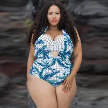 3 шт. размера плюс купальник женский купальник пуш-ап бикини купальный Монокини бюстгальтер пляжная одежда большой размер Цельный купальник 4XL 3XL FF5