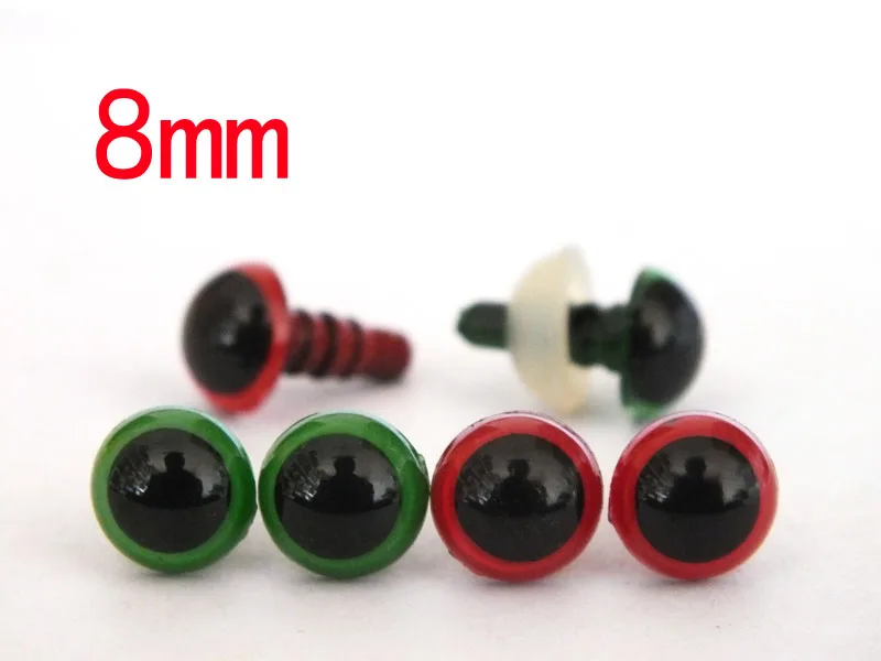 

20 pairs of eyes of security, 2 different colors-8mm safety eyes