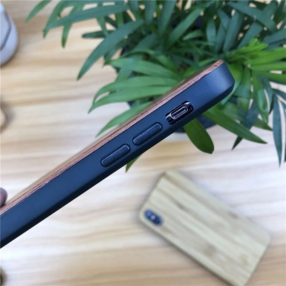 Чехол для телефона iPhone 8 7 6S 6 Plus 5 5S SE роскошный НАСТОЯЩИЙ ДЕРЕВЯННЫЙ силиконовый край плотный чехол для iPhone XS Max XR X 11 Pro максимальный чехол