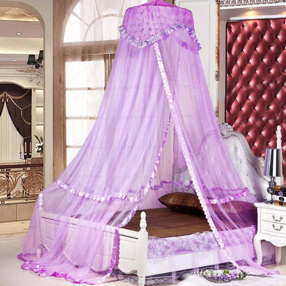 NEW ANTIQUE STYLE HANGING MOSQUITO NET FLORAL BED CANOPY FLY INSECT PROTECTION NEW ANTIQUE STYLE HANGING MOSQUITO NET FLORAL BED CANOPY FLY INSECT PROTECTION