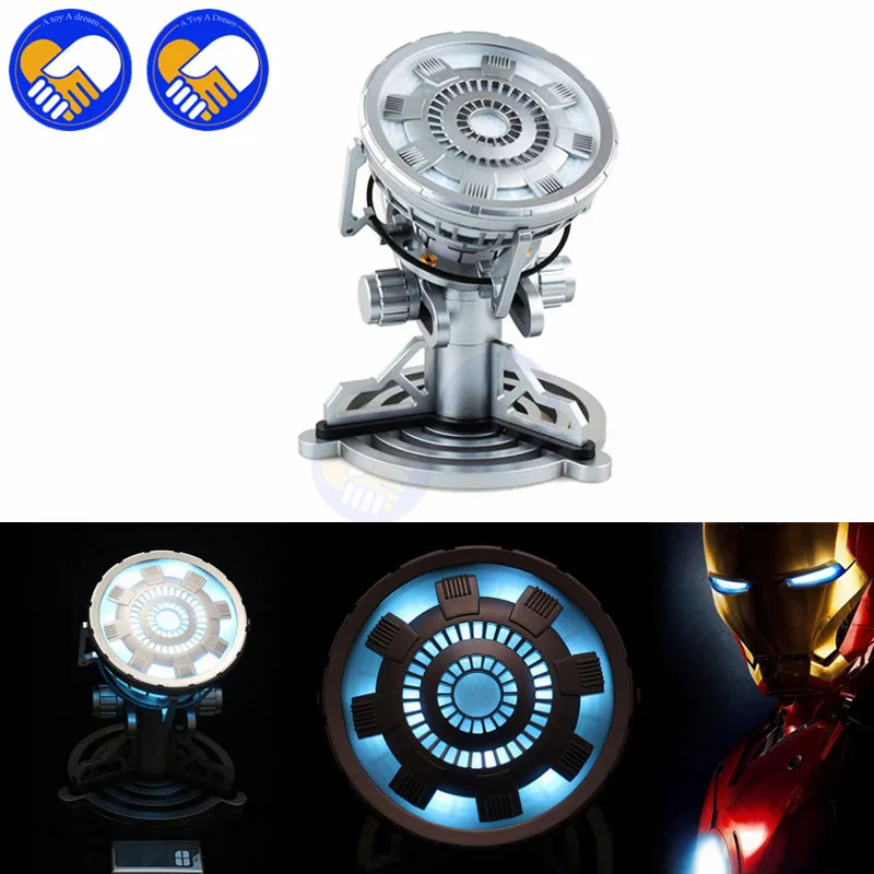 

NEW MK43 MK46 1:1 Scale The Avengers Juguetes Anime Iron Man 3 Arc Reactor LED Light Action Figure