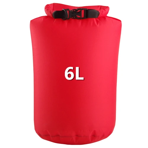 Высокое качество 5 цветов 6-12 л спортивная водонепроницаемая сумка для хранения сухой мешок Плавание Дайвинг Кемпинг спасательный жилет компрессионные мешки - Цвет: red 6L
