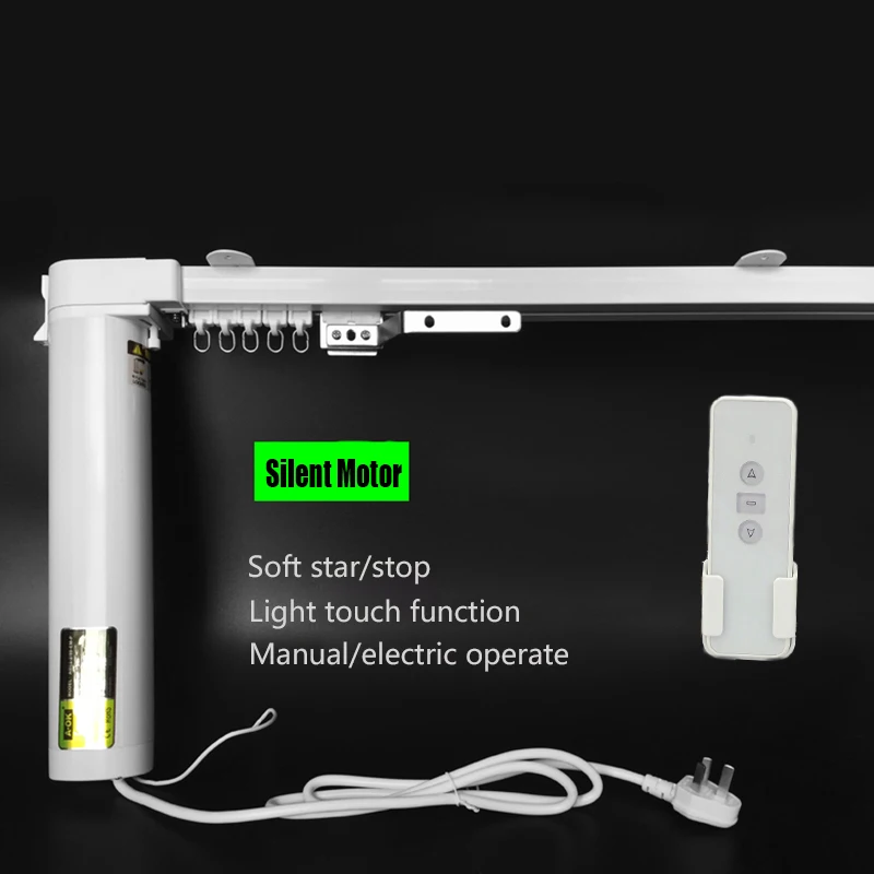 Best Offers SILENT 100-240V electric curtain blinds,Free shipping,1.0-3.0m width ,90/135 degree,wifi control acceptable