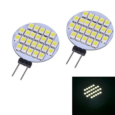 4 X HRSOD G4 W 24 SMD 3528 144 LM двухконтактные лампы с теплым белым/холодным белым светом DC 12