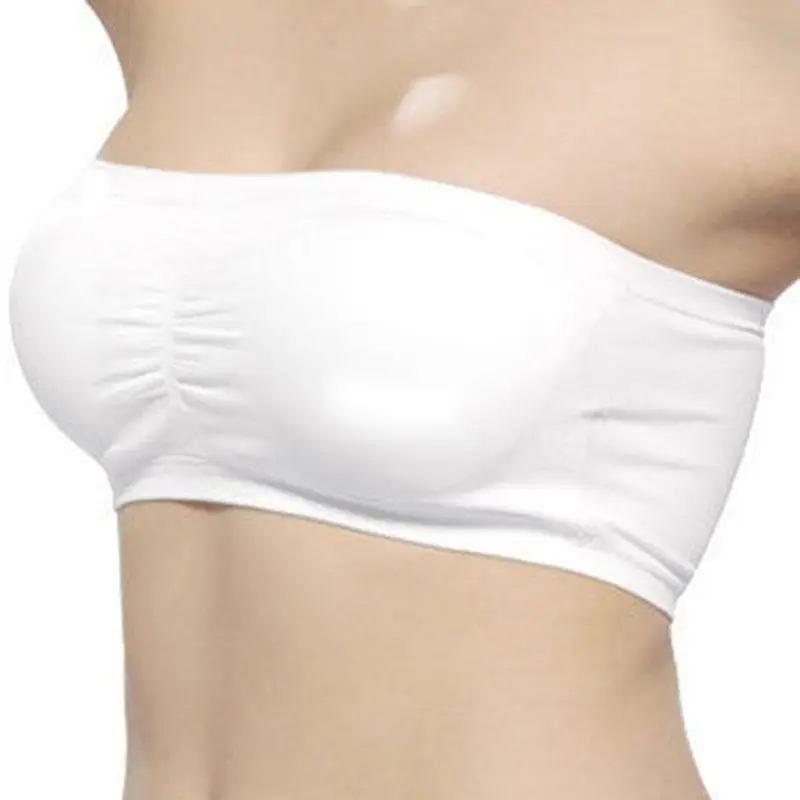 Для женщин Мягкий бесшовный топ без бретелей дышащие бюстгальтеры Узкий