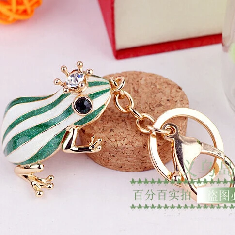 Новинка зеленая лягушка модная сумка для ключей с животными ювелирные изделия