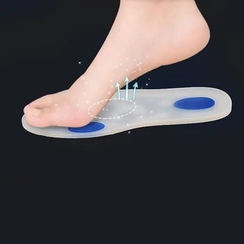 

Medical Man Silicone Gel Orthotic Insoles Treatment Heel Pain Arch Running Sport Insoles Shock Absorption Pads