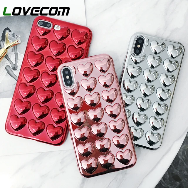Best Price Chinese Red 3D Luxury Electroplate Love Heart Phone Case For iPhone 7 8 6 6s Plus X Cute Lanyard Soft TPU Back Cover Coque Best Price Chinese Red 3D Luxury Electroplate Love Heart Phone Case For iPhone 7 8 6 6s Plus X Cute Lanyard Soft TPU Back Cover Coque
