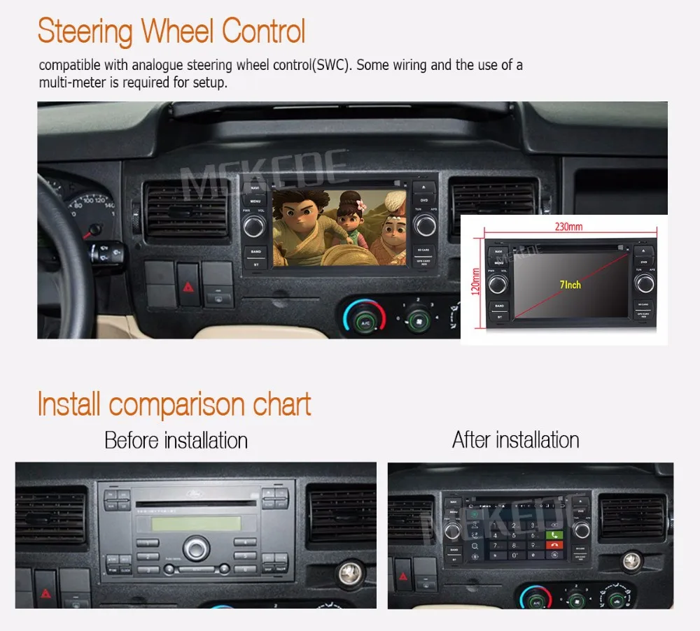 Discount MEKEDE 2DIN Android 7.1 2G RAM Car DVD radio stereo Player For Focus Fiesta Fusion Transit/C-MAX Quad Core 4G LTE free shipping 5 Discount MEKEDE 2DIN Android 7.1 2G RAM Car DVD radio stereo Player For Focus Fiesta Fusion Transit/C-MAX Quad Core 4G LTE free shipping 5