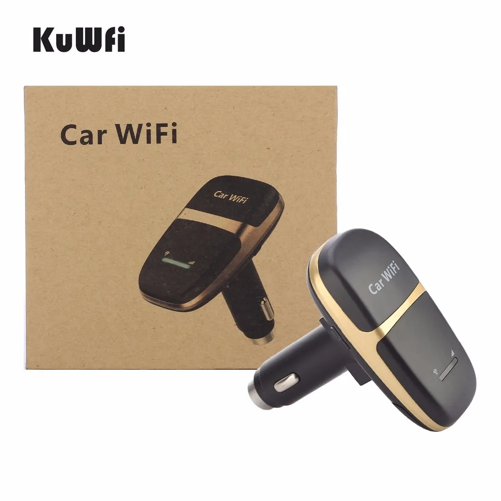 Kuwfi разблокированный 4G LTE автомобильный Wifi роутер модем carfi роутер sim-карта Wifi точка доступа с 5 В/1A прикуриватель USB зарядное устройство pk E8377