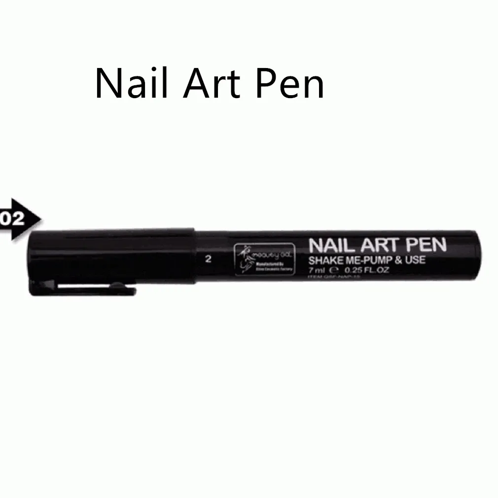 

Professional Nail Art Pen Painting Nail Tool Drawing Pen For UV Gel Manicure DIY Art Marker Pen Nail Beauty Supplies--02#