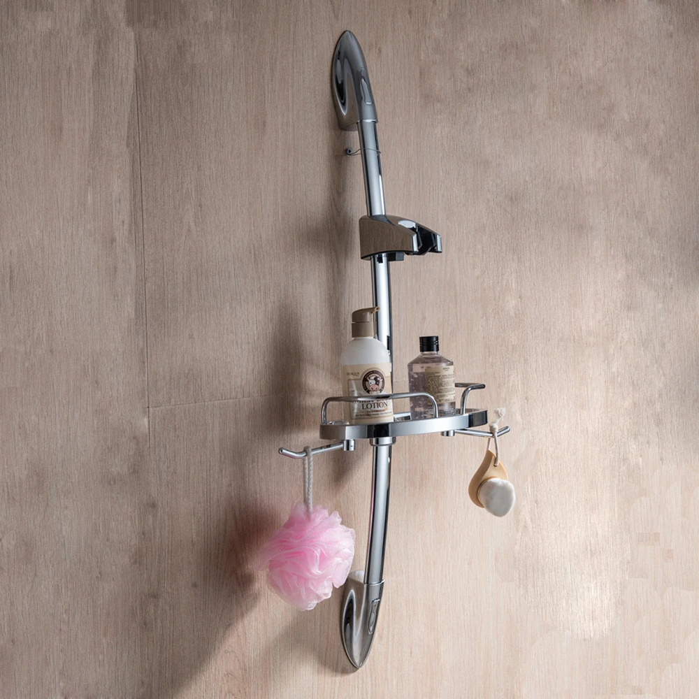 New Bathroom shower faucet accessories Shelves for shower faucet bath Supplies Shampoo Holder Shelves Storage Shelf Rack2
