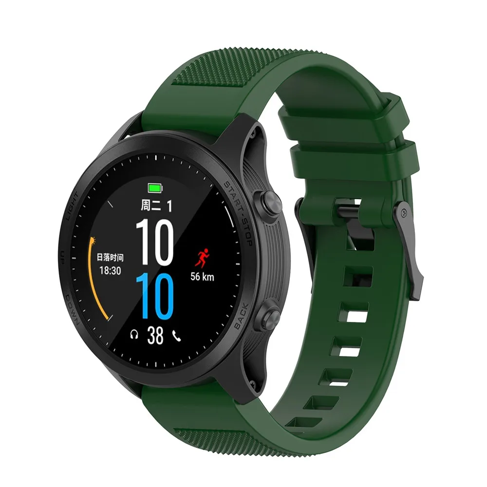 Силиконовый ремешок на запястье для Garmin MARQ series/Fenix 5 Plus/Forerunner945 универсальный