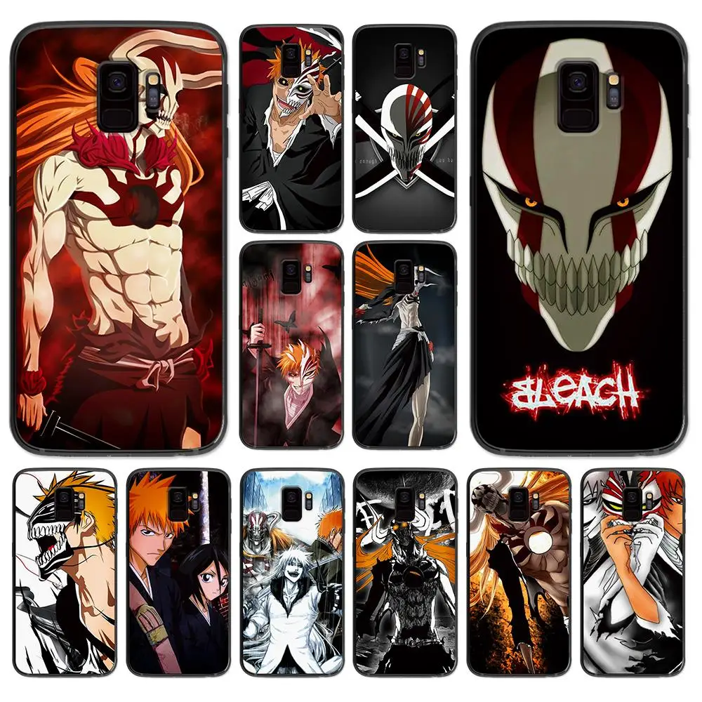 Мягкий чехол для телефона Bleach cool anime Samsung Galaxy S6 S7 S8 S9 S10e Plus Note 8 9|Чехлы-накладки| |