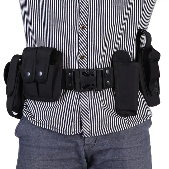 Us 18 29 40 Off 10 Pouch Security Military Duty Utility Belt Camping Tactical Waist Bags Phone Coin Purse Pocket Pack Hip Bag In
