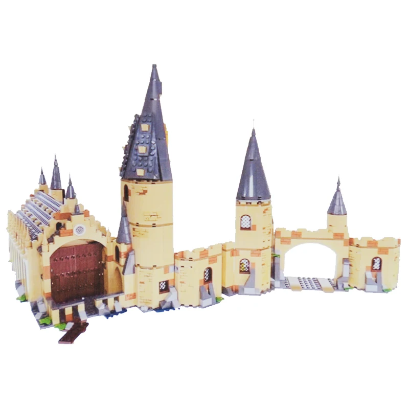 

Harry Movie Potter 75954 Hogwars Great Hall Building Set Bricks Wizarding World Magical Fun Toy Blocks for Children