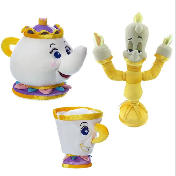 Красавица и Чудовище чайник mr. Potts свеча Baer плюшевая игрушка кукла
