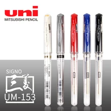 Uni gel caneta UM-153 signo canetas 1.0mm japão preto azul vermelho prata ouro cor branca 1 pçs