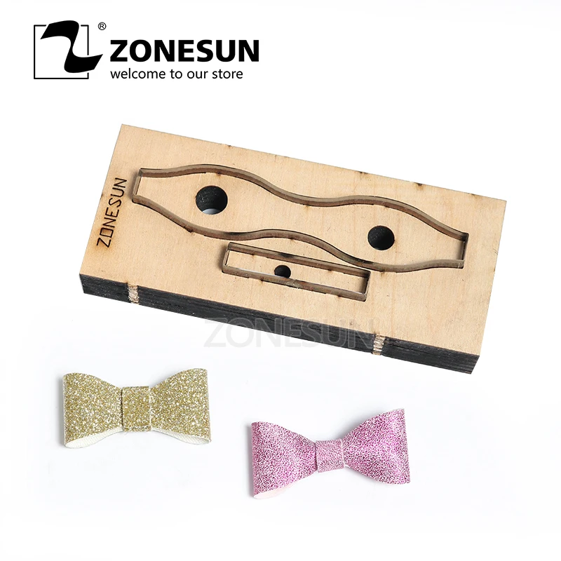 

ZONESUN Bowknot Leather Cutting Die Papercraft Paper Art Leather Decoration Tool For Die Cutting Machine Diy Handicraft Cutter