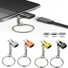 Мини-смартфон Micro USB порт для type-c порт адаптер type c для Usb-c Usbc конвертер цинк конвертер сплавов брелок