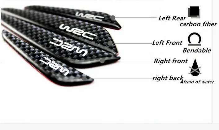 

4pcs/lot Car styling Car crash bar protection Strip For DAIHATSU terios sirion yrv charade feroza mira Accessories