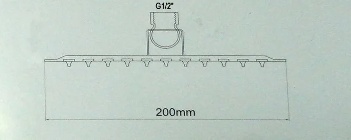 shower heand sizes