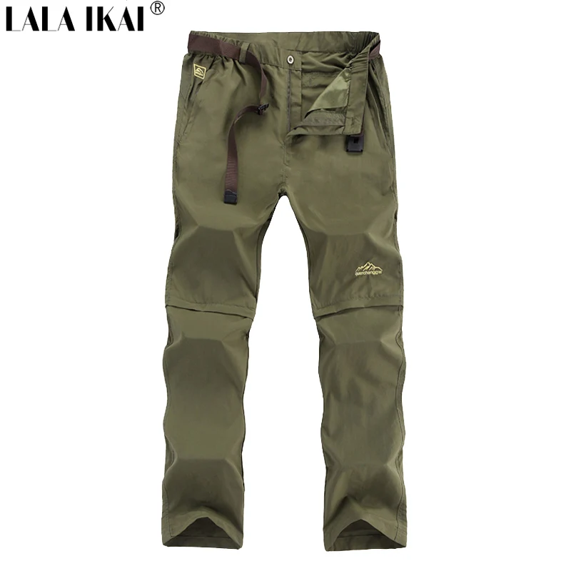 LALA IKAI Fishing Pants Men Camping Trekking Trousers Quick Dry Outdoor