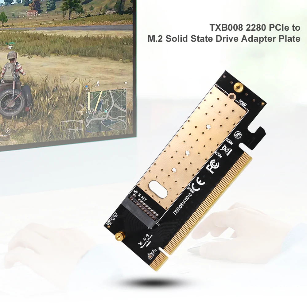 Kebidumei M.2 NVMe SSD NGFF к PCIE 3 0 X16 X4 адаптер M Key интерфейс Плата расширения полная скорость