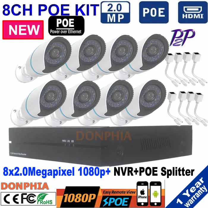 bilder für 8CH NVR 1080 P POE KIT Network Video Recorder H.264 P2P wolke Phone Control Bewegungserkennung HDMI für Überwachung Ip-kamera set bilder für 8CH NVR 1080 P POE KIT Network Video Recorder H.264 P2P wolke Phone Control Bewegungserkennung HDMI für Überwachung Ip-kamera set