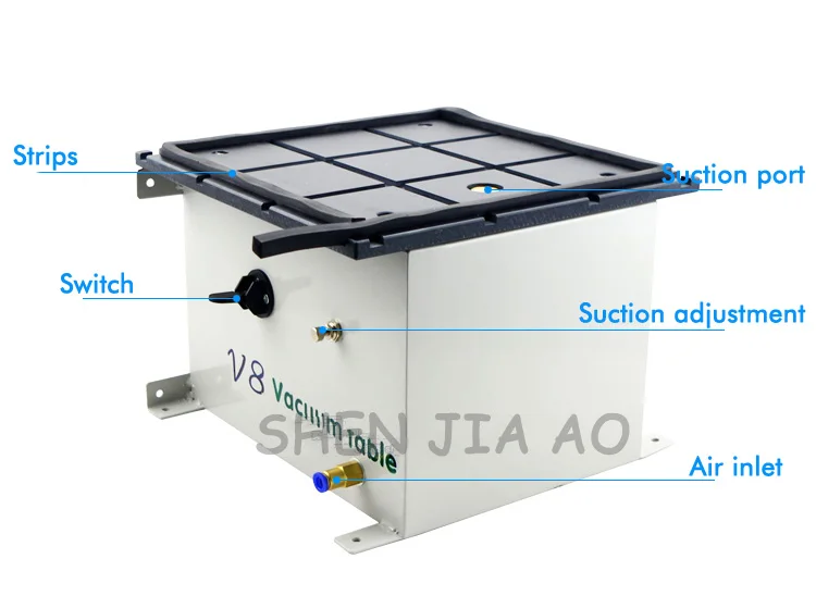 Вакуумных присосках V8 деревообрабатывающий пневматический лист металлическая чашечная присоска ручная машинка для герметизации фиксированный стол 1 шт