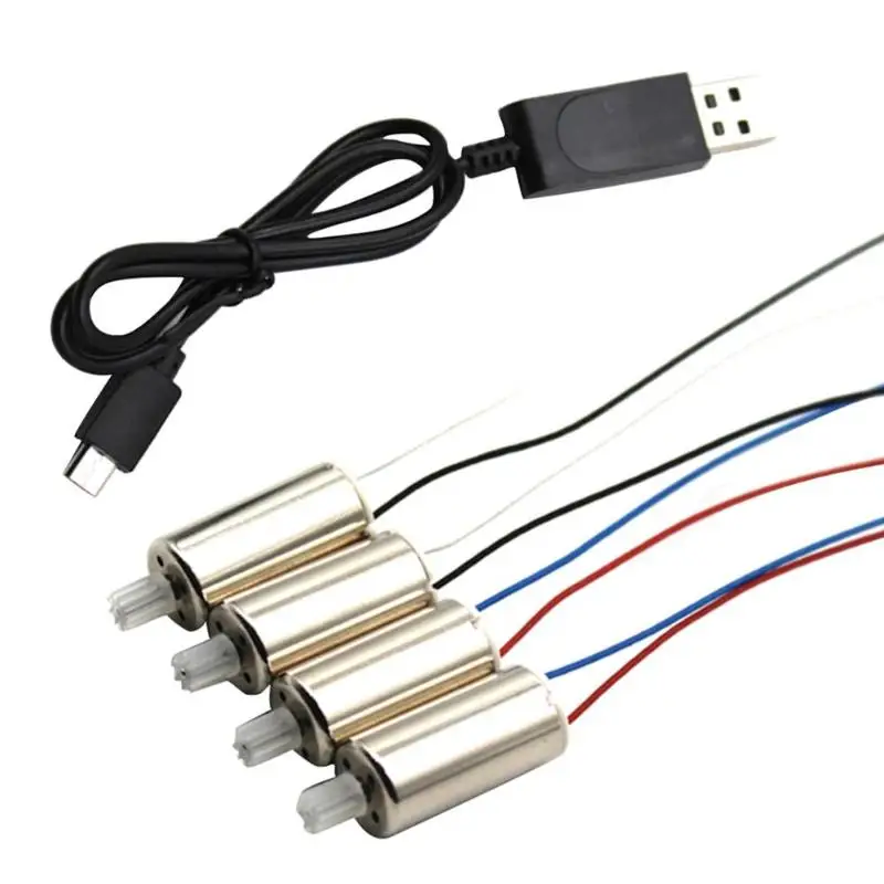 Передний двигатель+ 1 м usb кабель для зарядки SG106 RC самолет 2 шт. Дрон аксессуары набор вертолет запасная часть квадрокоптера часть