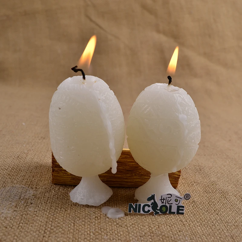 

Nicole 3D Egg Oval Shape Silicone Candle Mold For Soap Chocolate Making Moulds Craft Handmade Decorating Tool