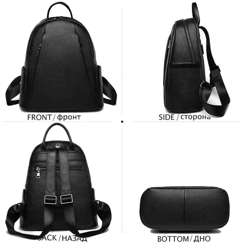  Casual Women Backpack Designer Brand Cow Leather Backpack Female Large Capacity School Bags for Gir - 32988974200