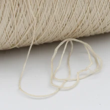 Cordoncino di cotone bianco 30M fatto a mano per uso alimentare diametro 1mm corda di cotone lavorato a maglia naturale risultati e componenti dei gioielli