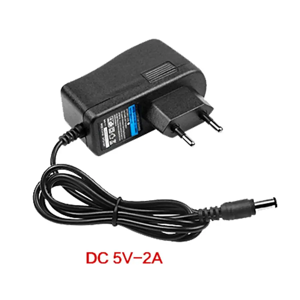 

DC Power Supply 5V 2A AC 220V 110V To DC EU US Plug 5.5mm x 2.5-2.1mm Jack Adapter Charger