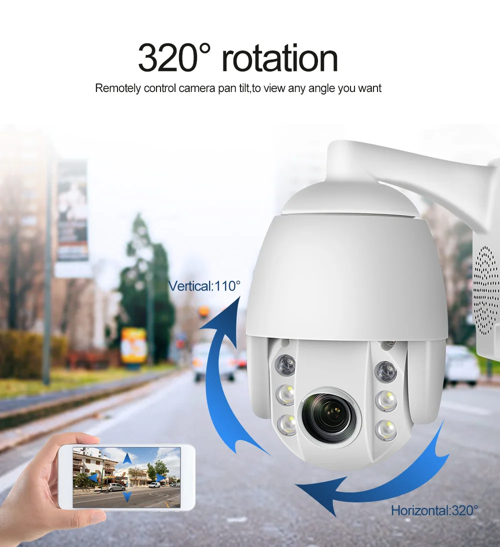 2mp full HD открытый ip-камеры ipcam купольная камера видеонаблюдения Wi-Fi камеры безопасности инфракрасный 1080 p p2p ptz камеры безопасности