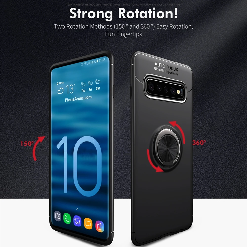 Keysion For Samsung Galaxy S10 5g Version Case Metal Finger Ring Holder Soft Silicone Tpu Back Cover For Samsung S10 Phone Cases Phone Case Covers Aliexpress