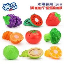 Children's simulation play house kitchen toys Cut to see fruit cuts in bulk Cut fruit toys