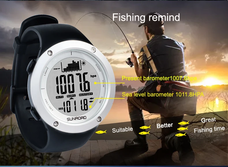 Sunroad FR722 fishing sports watch single description photo EN 03
